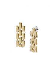 Fossil Kolczyki Arden JF04786710 Złoty. Żółte kolczyki Fossil, metalowe. Za 199.99 zł.