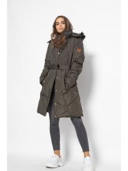 Northwood Płaszcz zimowy w kolorze khaki rozmiar: M. Brązowe płaszcze Northwood, na zimę, m, z aplikacjami, z puchu, bez kaptura. Za 195.77 zł.