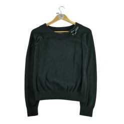 Damski czarny sweter. Czarne swetry Ralph Lauren, l, bez wzorów, eleganckie, bez ramiączek. Za 59.60 zł.