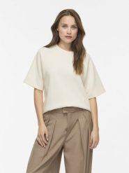 Vila bluza z krótkim rękawem Kobiety biały, XS. Białe bluzy Vila, xs, bez wzorów, bez ramiączek, bez kaptura. Za 199.95 zł.