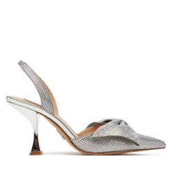 Sandały Steve Madden. Szare sandały Steve Madden, bez wzorów, bez obcasa, na słupku, bez zapięcia. Za 509.99 zł.