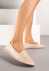 Beżowe Espadryle Balerinki z Przeszyciami Firalissea. Brązowe espadryle Renee, bez wzorów, eleganckie, bez obcasa, na obcasie. W wyprzedaży za 55.99 zł.
