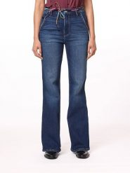 Scotch & Soda Dżinsy - Flare fit - w kolorze granatowym rozmiar: W28. Niebieskie jeansy Scotch & Soda, bez wzorów, z podwyższonym stanem. Za 272.31 zł.