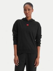 HUGO Bluza Signature 50556816 Czarny Regular Fit. Czarne bluzy Hugo, l, bez wzorów, z bawełny, bez ramiączek, bez kaptura. Za 319.99 zł.