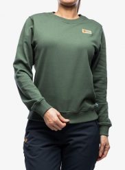 Bluza bawełniana damska Fjallraven Vardag Sweater. Zielone bluzy Fjällräven, xs, bez wzorów, z bawełny, klasyczne, bez ramiączek, bez kaptura. Za 346.49 zł.