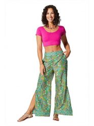 Ipanima Spodnie w kolorze turkusowo-zielonym rozmiar: 34/36. Zielone spodnie materiałowe Ipanima, bez wzorów, z materiału, z podwyższonym stanem. Za 65.99 zł.