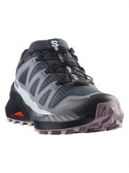 SALOMON Buty "SPEEDCROSS PEAK GTX" w kolorze granatowym do biegania rozmiar: 38. Niebieskie buty treningowe Salomon, bez wzorów, z gore-texu, bez zapięcia, do biegania, gore-tex. Za 360.80 zł.