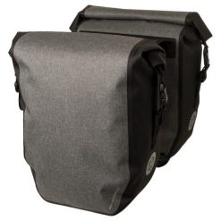 Podwójna torba rowerowa Shelter wodoodporna z kieszenią na laptopa szara. Szare torby na laptopa AGU, bez wzorów, z materiału. Za 515.95 zł.