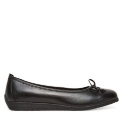 Baleriny Marco Tozzi. Czarne baleriny Marco Tozzi, bez wzorów, bez obcasa, bez zapięcia. Za 159.99 zł.