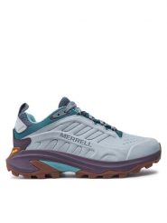 Merrell Trekkingi Moab Speed 2 Ltr Wp J038228 Niebieski. Niebieskie buty trekkingowe Merrell, z materiału, bez zapięcia. Za 779.99 zł.