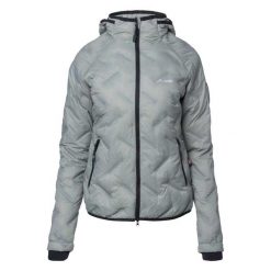 Pikowana Kurtka Damska Huel PrimaLoft. Szare kurtki ELBRUS, m, bez wzorów, z materiału, z kapturem. Za 898.09 zł.