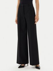 HUGO Spodnie palazzo Hasmina 50542647 Czarny Wide Leg. Czarne spodnie materiałowe Hugo, bez wzorów, z materiału. Za 949.99 zł.