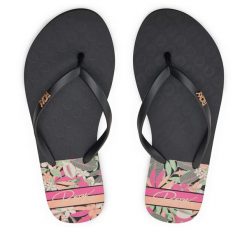 Japonki Roxy. Czarne japonki Roxy, bez wzorów, sportowe. Za 69.99 zł.