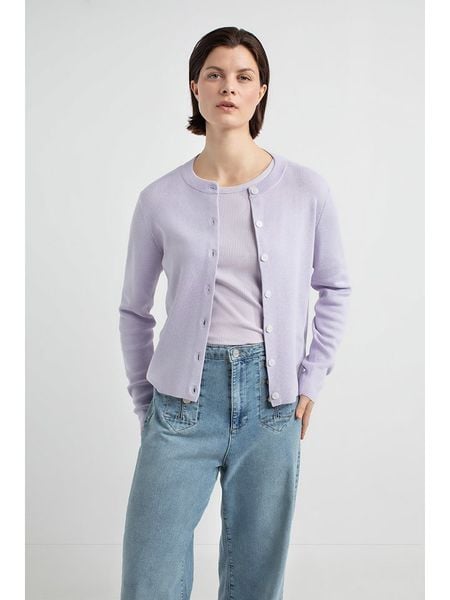 Josephine & Co Kardigan "Jace" w kolorze fioletowym rozmiar: M. Różowe swetry Josephine & Co, m, bez wzorów, z wełny, bez ramiączek. Za 205.93 zł.