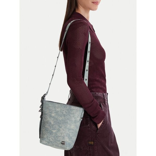 Torebka G-Star Raw. Niebieskie listonoszki G-Star Raw, bez wzorów, retro, bez dodatków. Za 90.99 zł.