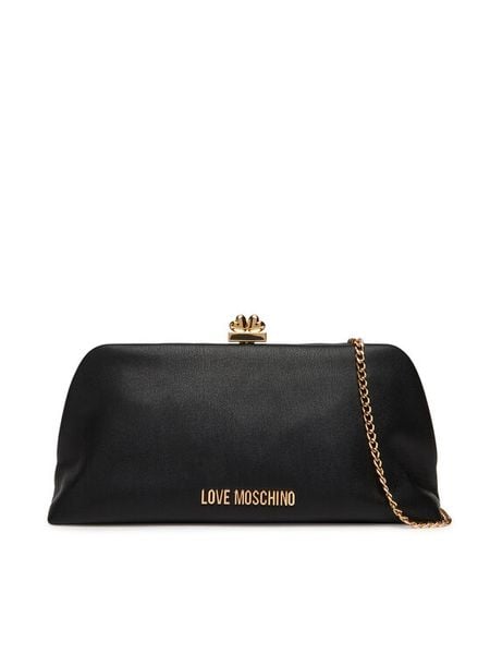 LOVE MOSCHINO Torebka JC4287PP0MKP0000 Czarny. Czarne kopertówki Love Moschino, bez wzorów, ze skóry, wizytowe, bez dodatków. Za 519.99 zł.