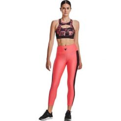 Legginsy treningowe damskie kompresyjne Under Armour 1373597. Czerwone legginsy Under Armour, bez wzorów, sportowe. Za 299.99 zł.
