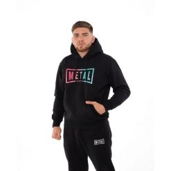 Bluza Metal Boxe Miami Vice. Czarne bluzy METAL BOXE, l, bez wzorów, z bawełny, bez ramiączek, z kapturem. Za 289.50 zł.