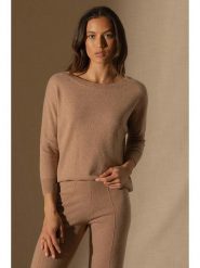 Perfect Cashmere Kaszmirowy sweter "Molly" w kolorze jasnobrązowym rozmiar: XXL. Brązowe swetry Perfect Cashmere, xxl, bez wzorów, z kaszmiru, bez ramiączek. Za 413.99 zł.