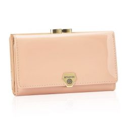 Portfel damski BETLEWSKI BPD-VS-108 PUDROWY. Czerwone portfele Betlewski, bez wzorów, ze skóry. Za 139.00 zł.