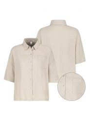 Eight2Nine Bluzka w kolorze beżowym rozmiar: L. Brązowe bluzki Eight2Nine, l, bez wzorów, bez kołnierzyka, bez ramiączek. Za 86.99 zł.