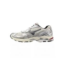 Buty Mizuno Wave Rider 10 Białe/Czarne/Czerwone. Białe buty treningowe Mizuno, bez wzorów, z materiału, bez zapięcia, mizuno wave. Za 721.35 zł.