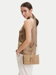 LOVE MOSCHINO Torebka JC4269PP0OKH1209 Beżowy. Brązowe kopertówki Love Moschino, bez wzorów, ze skóry, wizytowe, bez dodatków. Za 819.99 zł.