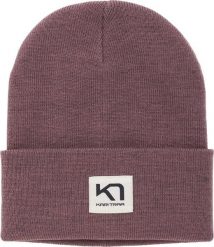 Czapka zimowa damska Kari traa ROTHE BEANIE. Brązowe czapki zimowe Kari Traa, z aplikacjami, z poliesteru, klasyczne. Za 183.27 zł.