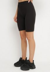 Czarne Klasyczne Szorty Liravelle. Czarne szorty Born2be, bez wzorów, eleganckie. W wyprzedaży za 16.99 zł.