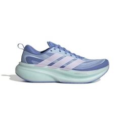 Damskie buty do biegania adidas Supernova Glide. Niebieskie buty do biegania adidas, bez wzorów, z meshu, bez zapięcia, do biegania. Za 553.50 zł.