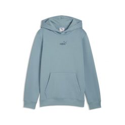 Młodzieżowa dzianinowa bluza z kapturem Essentials z logo No.1 PUMA. Biała bluzy Puma, m, bez wzorów, z dzianiny, z kapturem, do biegania. Za 149.00 zł.