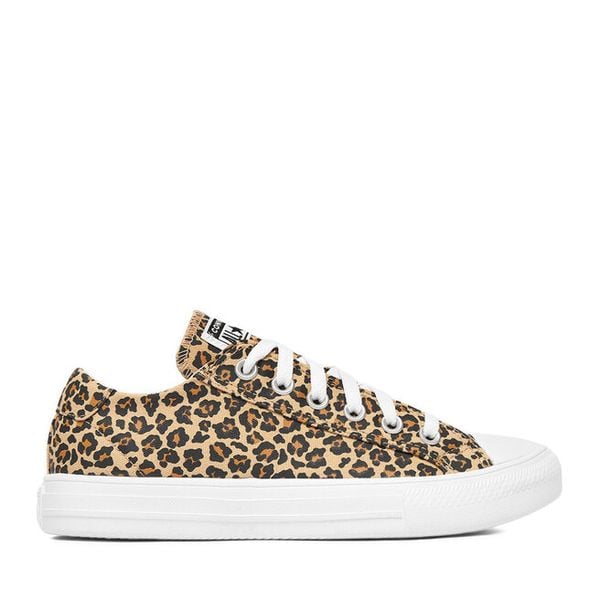 Trampki Converse. Brązowe trampki Converse, bez wzorów, bez zapięcia. Za 239.99 zł.