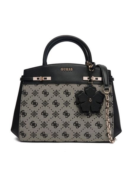 Guess Torebka Melinda HWJP99 02060 Czarny. Czarne torebki klasyczne Guess, z aplikacjami, ze skóry, bez dodatków. Za 679.99 zł.