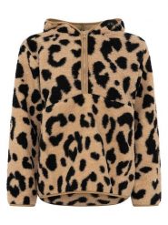 Zwillingsherz Bluza polarowa "Big Leo" w kolorze beżowym rozmiar: M. Brązowe bluzy z kapturem Zwillingsherz, m, bez wzorów, z polaru. Za 188.85 zł.