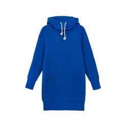 Bluza sportowa z kapturem damska DEEP TRIP Luzak. Niebieskie bluzy z kapturem DEEP TRIP, l, bez wzorów, z bawełny, z kapturem. Za 369.00 zł.