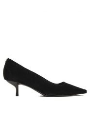 Guess Czółenka FLFDNR SUE08 Czarny. Czarne czółenka Guess, z aplikacjami, ze skóry, bez obcasa, bez zapięcia. Za 679.99 zł.