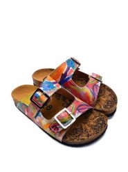 Calceo Klapki ze wzorem rozmiar: 36. Klapki Calceo, bez wzorów, z materiału, klasyczne, z otwartym noskiem, bez obcasa, bez zapięcia. Za 128.55 zł.