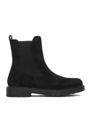 Lasocki Botki CEO-WI23-GUARD-05 Czarny. Czarne botki Lasocki, bez wzorów, ze skóry, bez obcasa, na płaskiej podeszwie, bez zapięcia. Za 259.99 zł.
