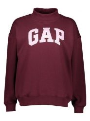 GAP Bluza w kolorze bordowym rozmiar: L/XL. Czerwone bluzy bez kaptura GAP, l, bez wzorów, bez kaptura. Za 224.95 zł.