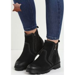 Czarne Matowe Skórzane Botki Finespun. Czarne botki Born2be, ze skóry. Za 149.99 zł.