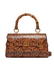 Guess Torebka Eire Small Bucket HWKP95 06200 Brązowy. Brązowe torebki klasyczne Guess, z aplikacjami, ze skóry, bez dodatków. Za 419.99 zł.