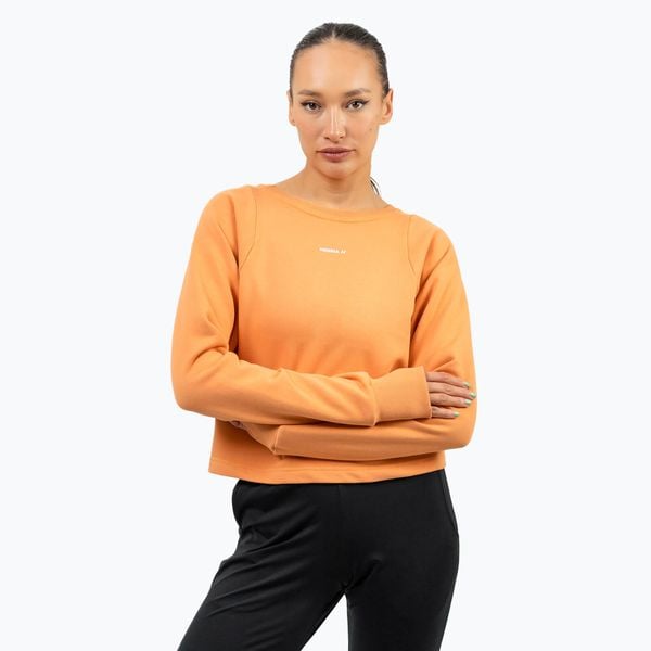 Bluza NEBBIA Gym Spirit Crop. Brązowe bluzy Nebbia, bez wzorów, bez kaptura, na fitness i siłownię. Za 189.99 zł.
