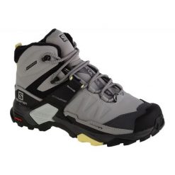 Buty Salomon X Ultra 4 Mid Winter Ts 413650 szare. Szare buty trekkingowe z gumy, bez zapięcia. Za 986.45 zł.