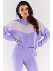 Awama Bluza w kolorze lawendowym rozmiar: M. Różowe bluzy Awama, m, bez wzorów, bez ramiączek, z kapturem. Za 107.99 zł.