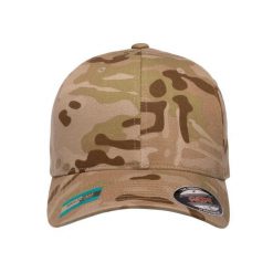 Czapka Z Daszkiem Multicam. Zielone czapki z daszkiem FLEXFIT, bez wzorów. Za 87.99 zł.