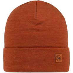 Czapka zimowa z wełny merino heavyweight. Niebieskie czapki zimowe Buff, bez wzorów, z wełny, sportowe. Za 123.99 zł.
