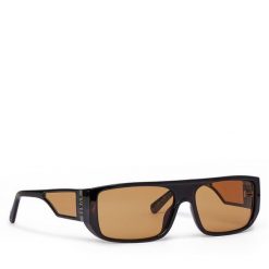 Okulary przeciwsłoneczne Guess. Brązowe okulary przeciwsłoneczne Guess, z aplikacjami. Za 419.99 zł.