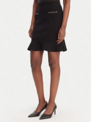 Guess Spódnica mini W6RD75 Z4422 Czarny Regular Fit. Czarne spódnice Guess, xl, z aplikacjami, z wiskozy, mini. Za 439.99 zł.