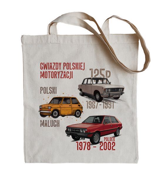 Torba dla fana motoryzacji (Rodzaj nadruku: OSOMIX). Torby podróżne nikiniki, bez wzorów, z bawełny, na ramię, z nadrukiem. Za 29.00 zł.