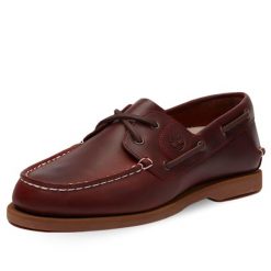 Mokasyny Classic Boat 2 Eye Rozmiar 41 - TB0A2Q9XEIW Czerwony. Czerwone mokasyny Timberland, bez wzorów, ze skóry. Za 646.50 zł.